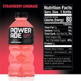 Powerade Strawberry Lemonade, 28 Oz. Bottles, 15 Pack