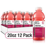 Vitaminwater Zero Sugar Raspberry Dark Chocolate, 20 Oz. Bottles, 12 Pack