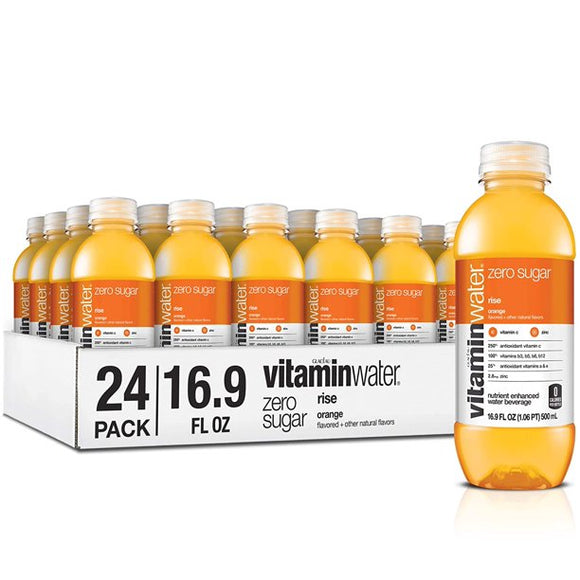 Vitaminwater Zero Sugar Rise, 16.9 Oz. Bottles, 24 Pack