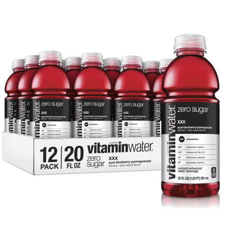 Vitaminwater Zero Sugar XXX, 20 Oz. Bottles, 12 Pack