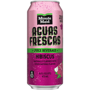 Minute Maid Aguas Frescas Hibiscus, 16oz. Cans, 24 Pack