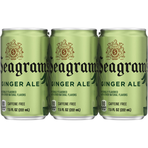 Seagram's Ginger Ale, 20 Oz. Bottles, 24 Pack