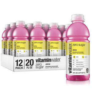 Vitaminwater Zero Sugar Shine, 20 Oz. Bottles, 12 Pack